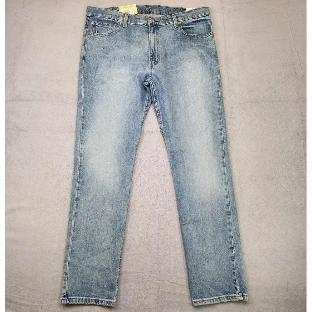NWT Levi's 512 Slim Taper Jeans Men's 38x32 Blue Light Wash Denim Flex Stretch